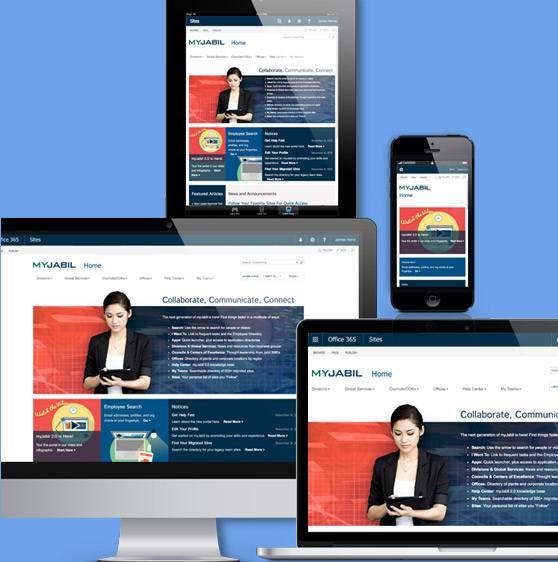 MyJabil Intranet views on device types